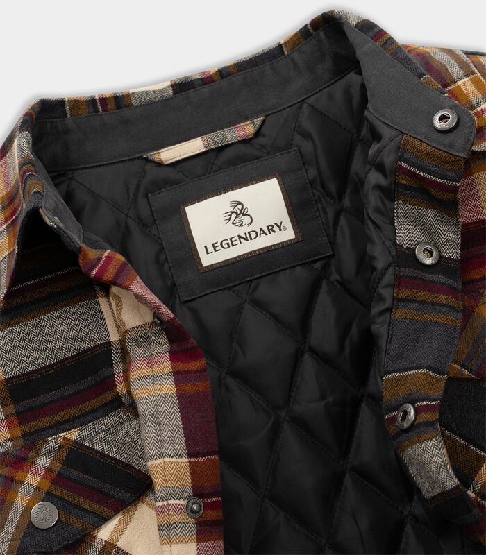 Men's Woodsman Quilted Flannel Shirt Jacket image number 2