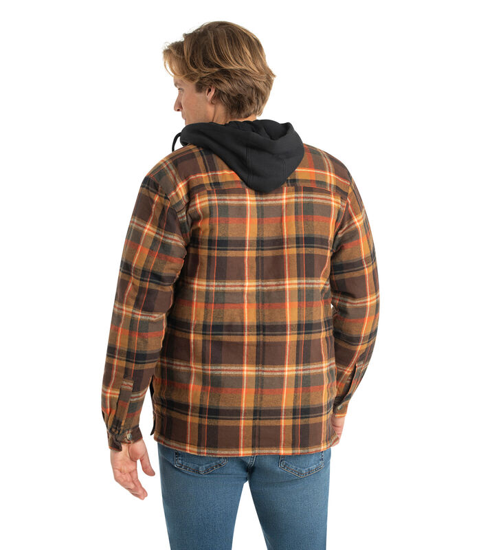 Men's Maplewood Hooded Flannel Shirt Jacket image number 4