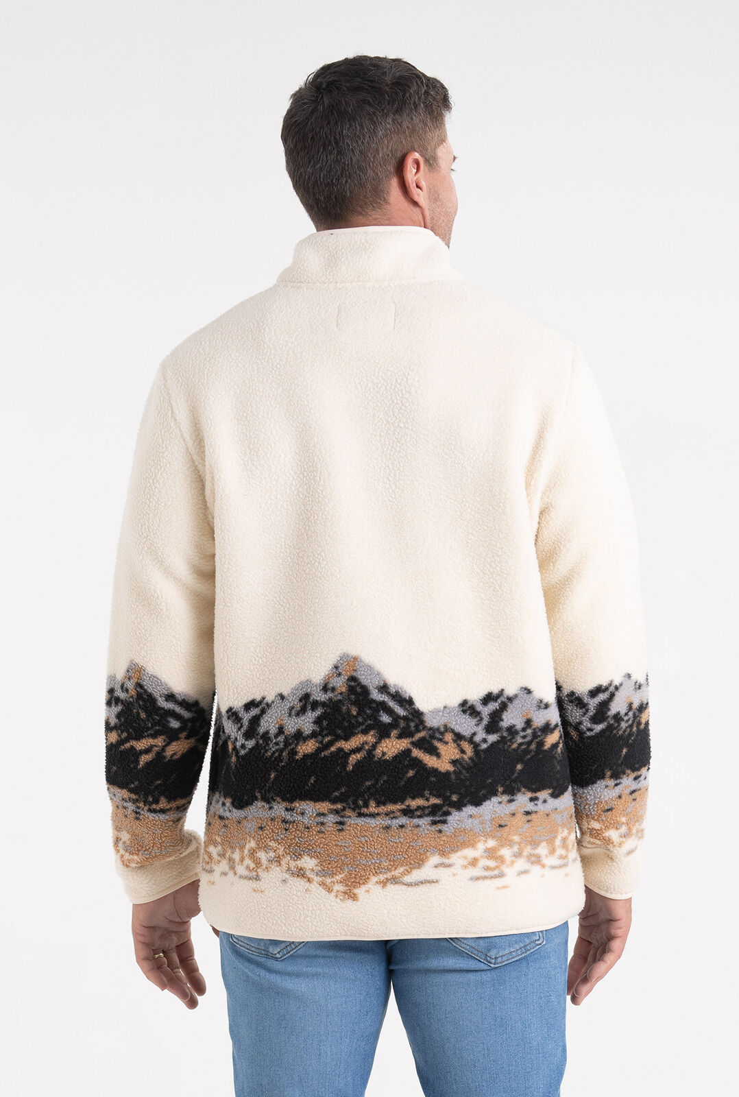 Legendary Outdoors Men's Sherpa Fleece Snap Up Pullover