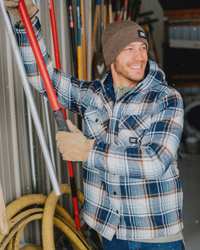 Men's Hooded Flannel Shirt Jac image number 2