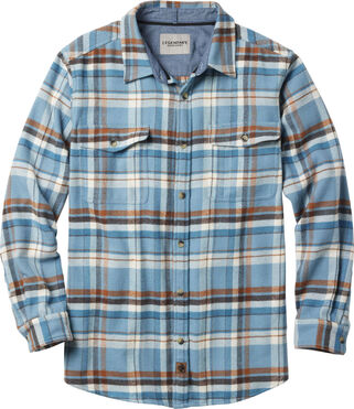 Brawny Plaid Long Sleeve Flannel Button Up Shirt