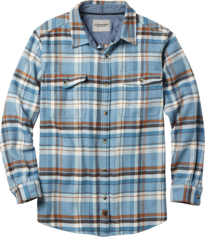 Brawny Plaid Long Sleeve Flannel Button Up Shirt image number 0