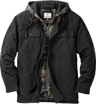 Men's Maplewood Hooded Flannel Shirt Jacket