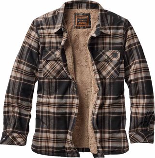 Men's Buck Commander Deerfield Flannel Berber Lined Shirt Jacket
