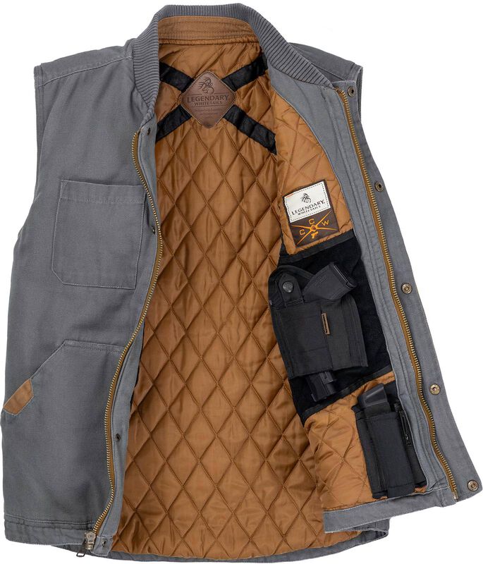 Men's Concealed Carry Canvas Cross Trail Vest image number 1