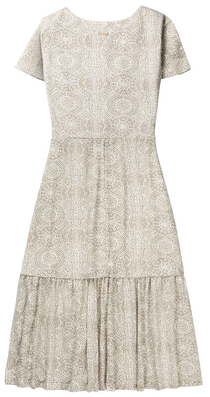 Women's Printed Knit Midi Short Sleeve Dress image number 1