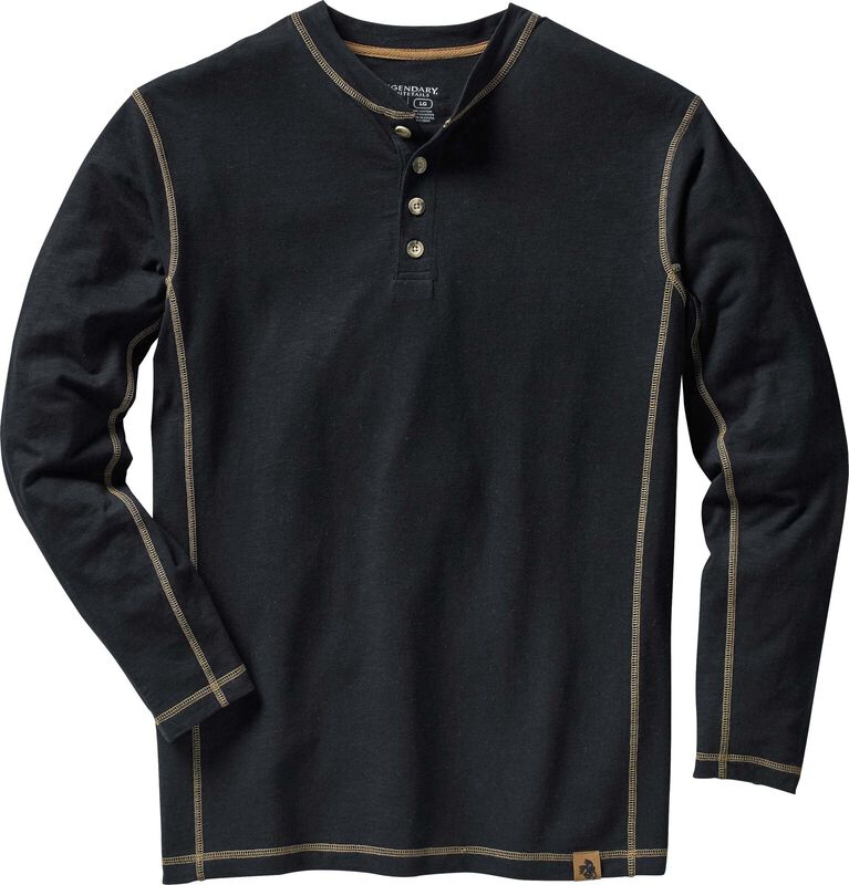 Men's Maverick Slub Henley Long Sleeve Shirt image number 0