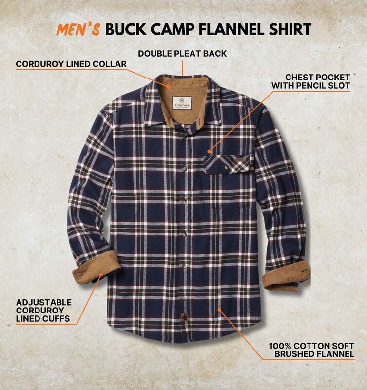 Men's Buck Camp Flannel Shirt image number 2