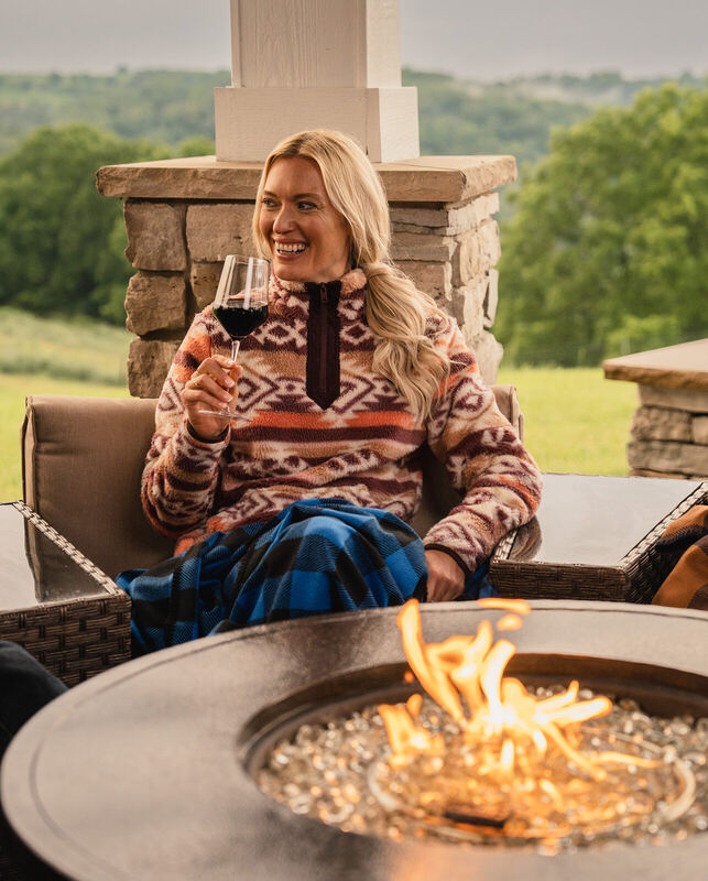 Women's Fuzzy Hide Fleece Pullover image number 4