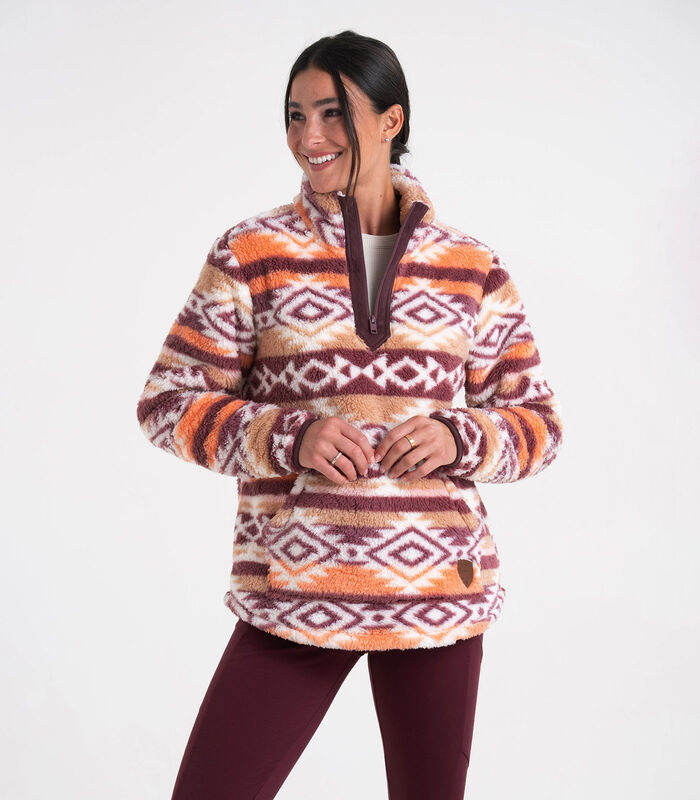 Women's Fuzzy Hide Fleece Pullover image number 2
