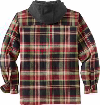 Men's Maplewood Hooded Flannel Shirt Jacket