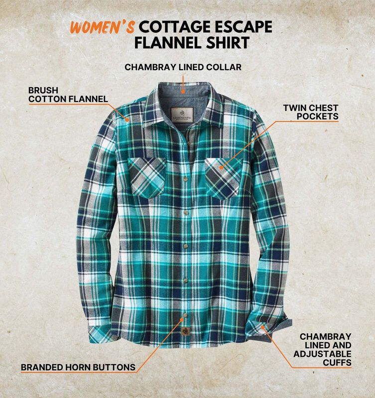 Women's Cottage Escape Flannel Shirt image number 2