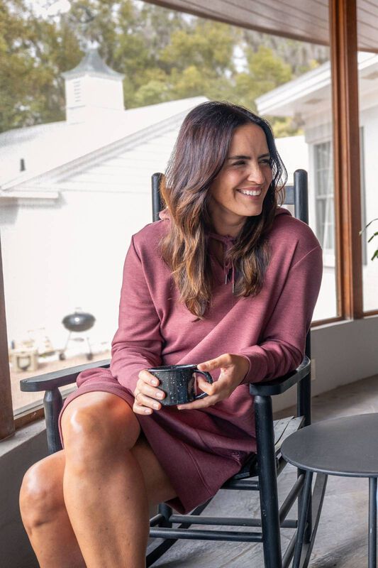 Women's Long Sleeve Oversized Hoodie Sweatshirt Dress image number 2