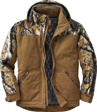 Men's Heavyweight Canvas Cross Trail Big Game Camo Workwear Coat