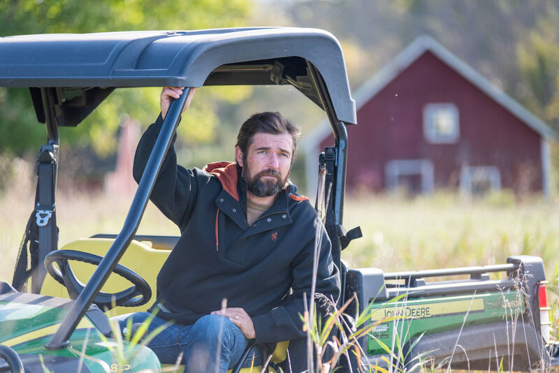 Men's Tough as Buck 1/4 Zip Action Hoodie image number 2