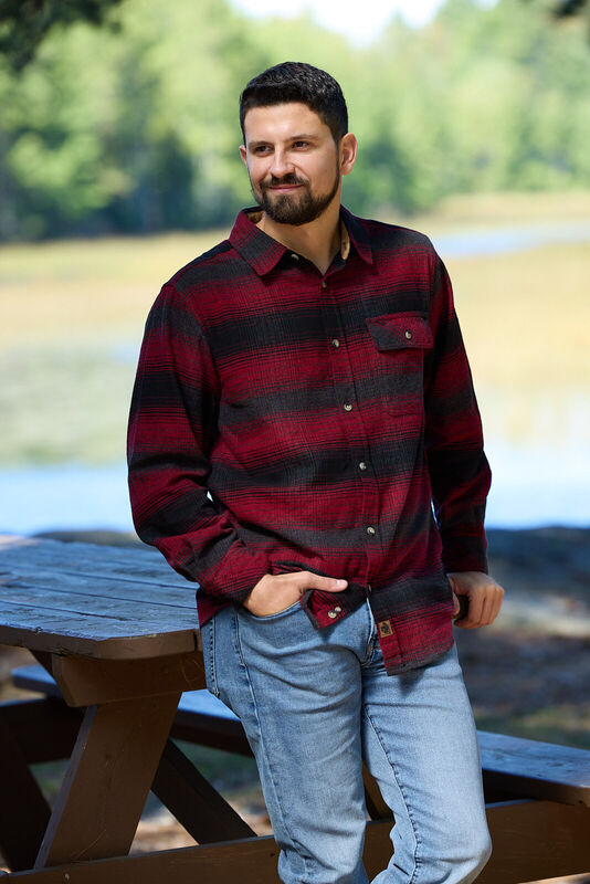 Men's Buck Camp Flannel Shirt image number 2