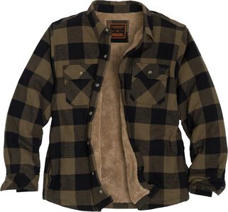 Men's Buck Commander Deerfield Flannel Berber Lined Shirt Jacket