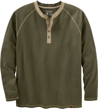 Men's Recluse Raglan Henley Long Sleeve Shirt