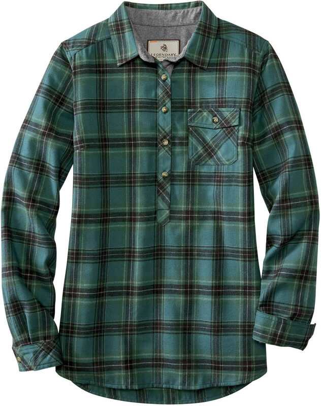 Women's Firelight Popover Flannel Tunic Top image number 0