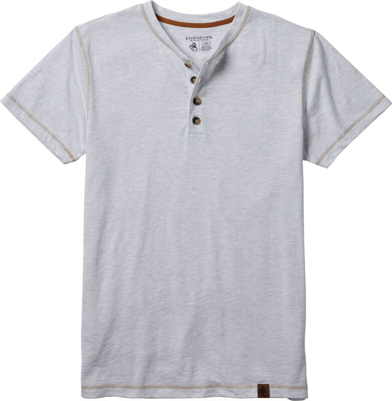 Men's Maverick Slub Henley Short Sleeve Shirt image number 0