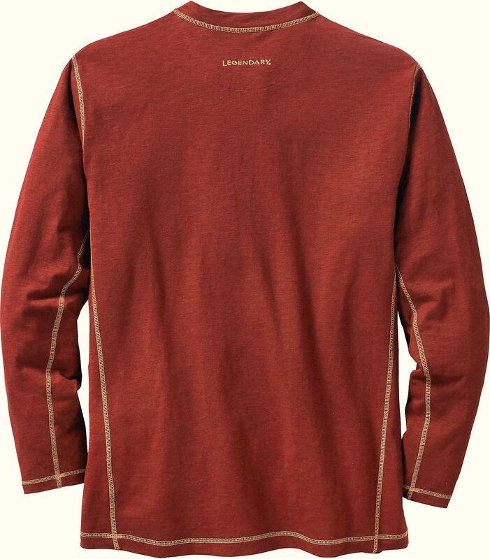 Men's Maverick Slub Henley Long Sleeve Shirt image number 1