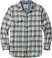 Brawny Plaid Long Sleeve Flannel Button Up Shirt