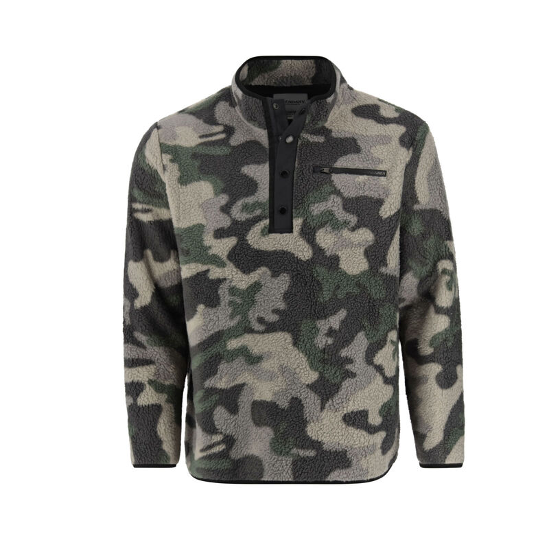 Legendary Outdoors Men's Sherpa Fleece Snap Up Pullover image number 0
