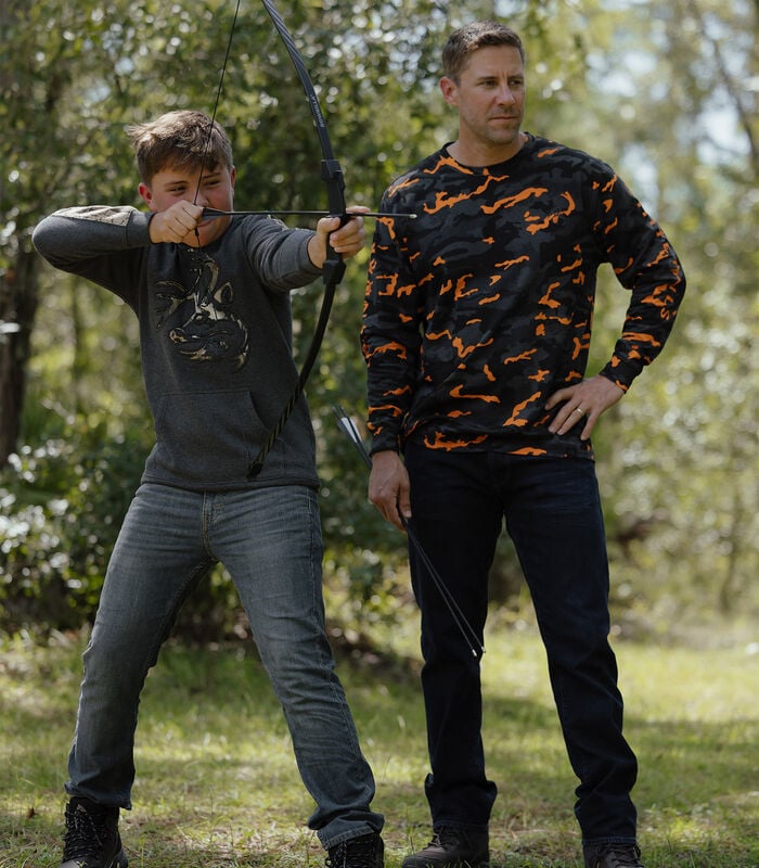 Kids Outfitter Camo Hoodie Sweatshirt image number 2