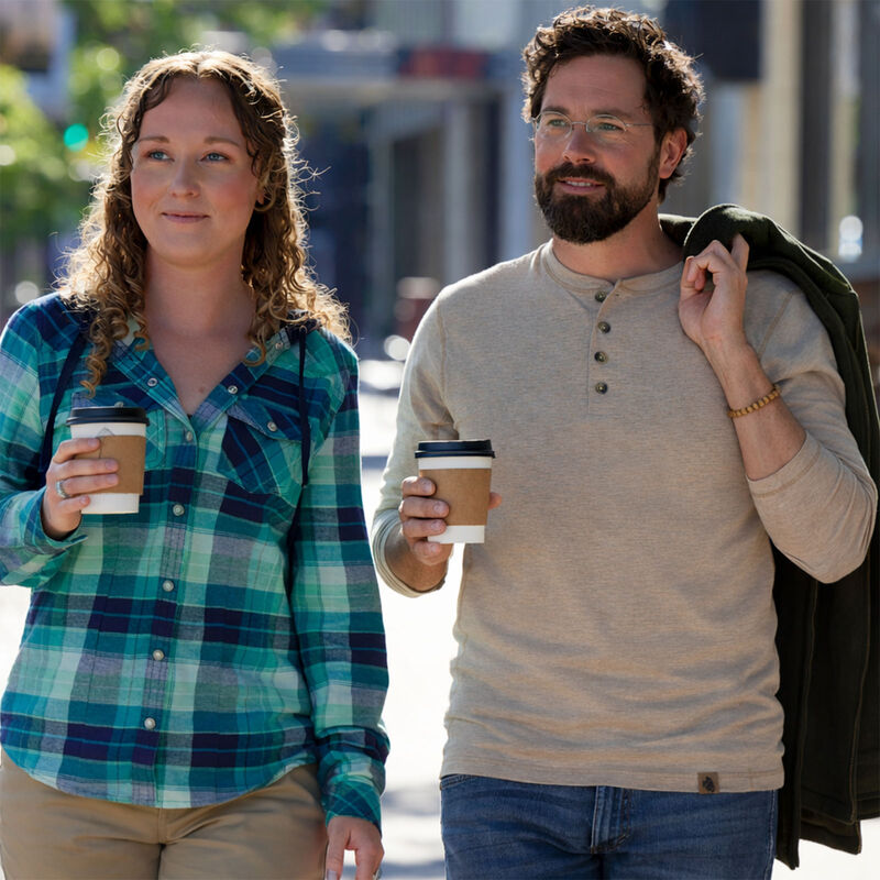 Men's Maverick Slub Henley Long Sleeve Shirt image number 5