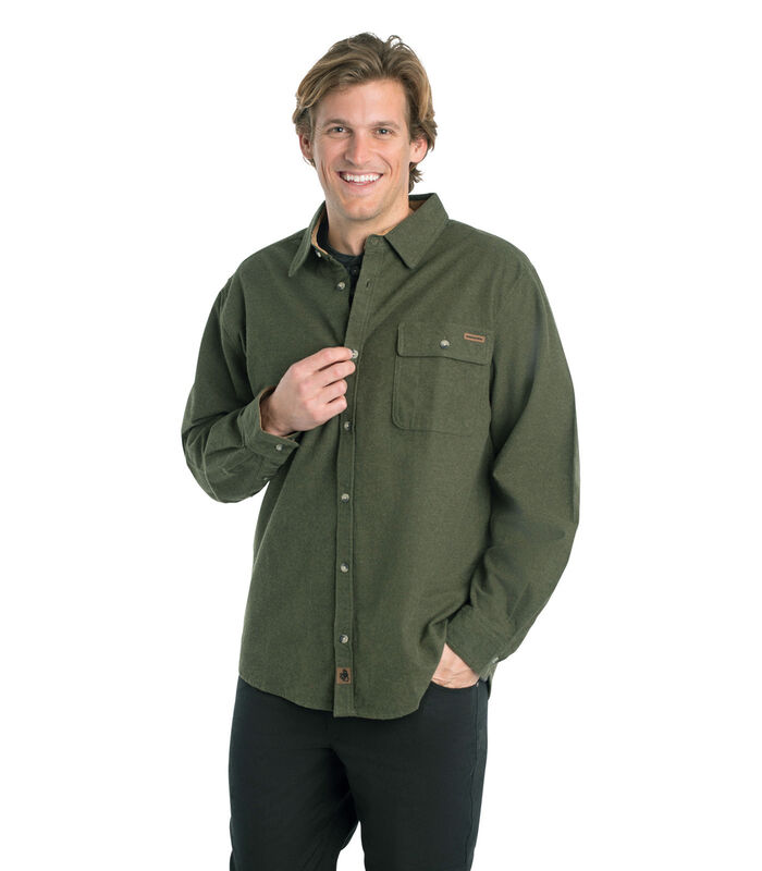 Men's Buck Camp Flannel Shirt image number 3