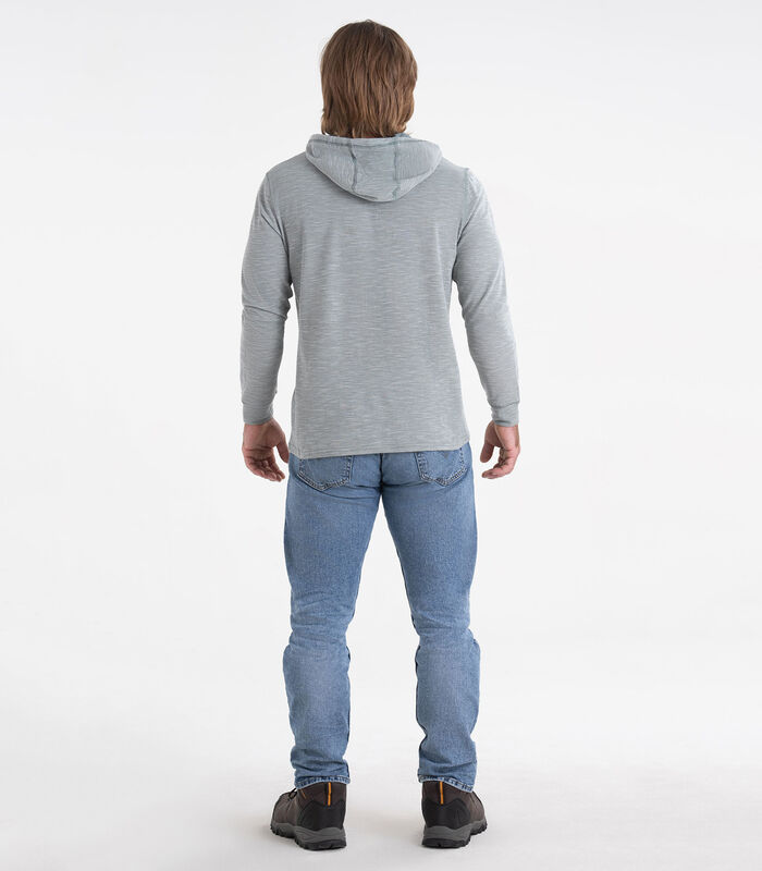 Men's Outdoors Hooded Pullover Performance Henley image number 4