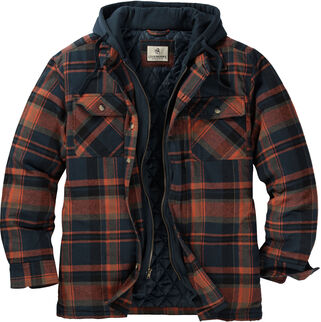 Men's Maplewood Hooded Flannel Shirt Jacket