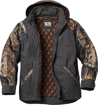 Men's Heavyweight Canvas Cross Trail Big Game Camo Workwear Coat