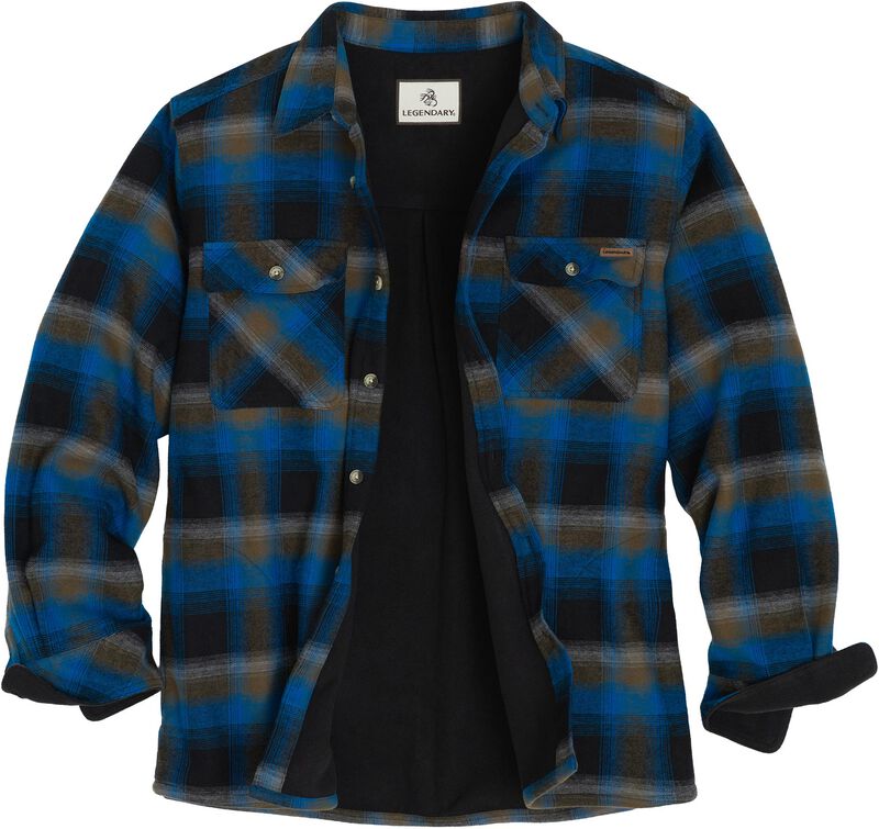 Men's Buck Camp Flannel Fleece Lined Shirt Jacket image number 0