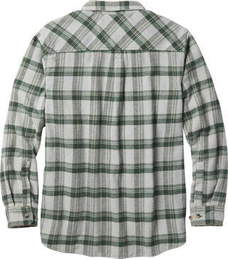 Brawny Plaid Long Sleeve Flannel Button Up Shirt