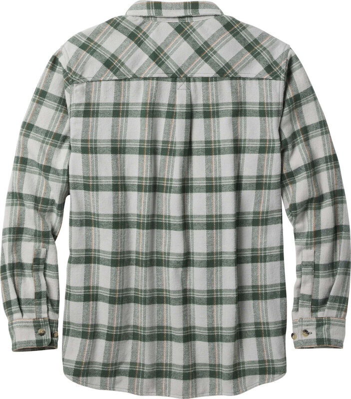 Brawny Plaid Long Sleeve Flannel Button Up Shirt image number 1