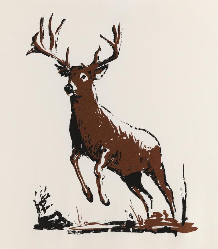 Men's Buck Commander 8 Point Buck Leaping Short Sleeve T-Shirt image number 2