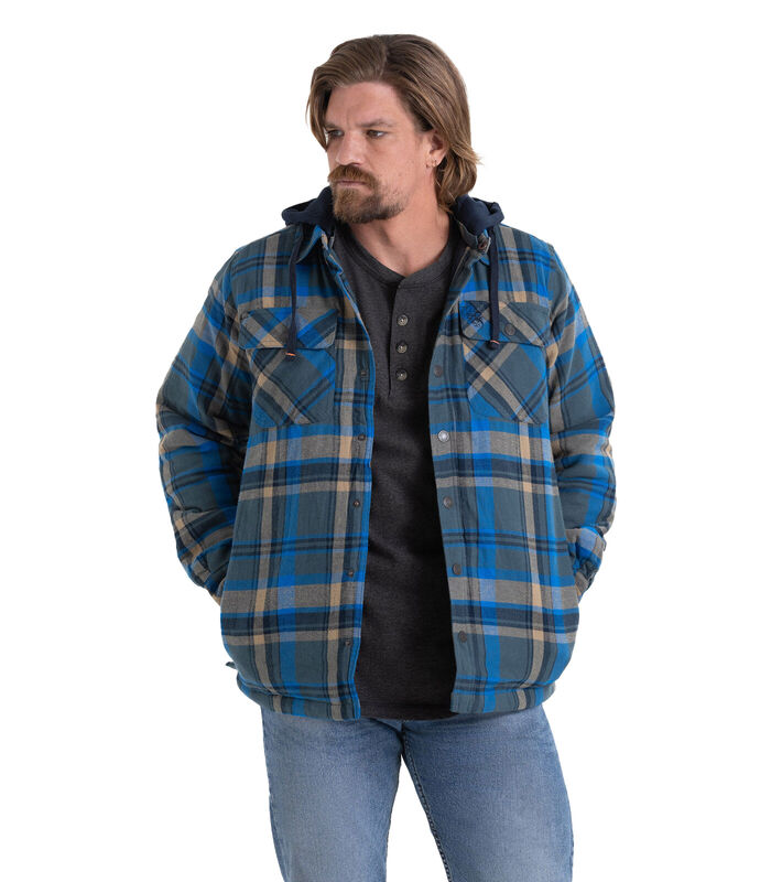 Men's Maplewood Hooded Flannel Shirt Jacket image number 3