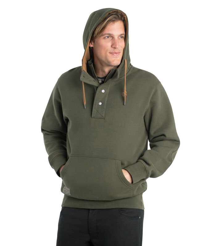 Men's Tough as Buck 1/4 Zip Action Hoodie image number 2