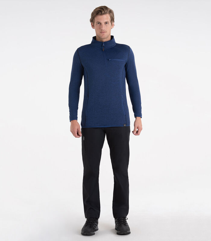 Legendary Outdoors Men's Grid Fleece Half Zip Pullover image number 2