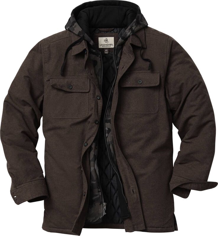Men's Maplewood Hooded Flannel Shirt Jacket image number 0