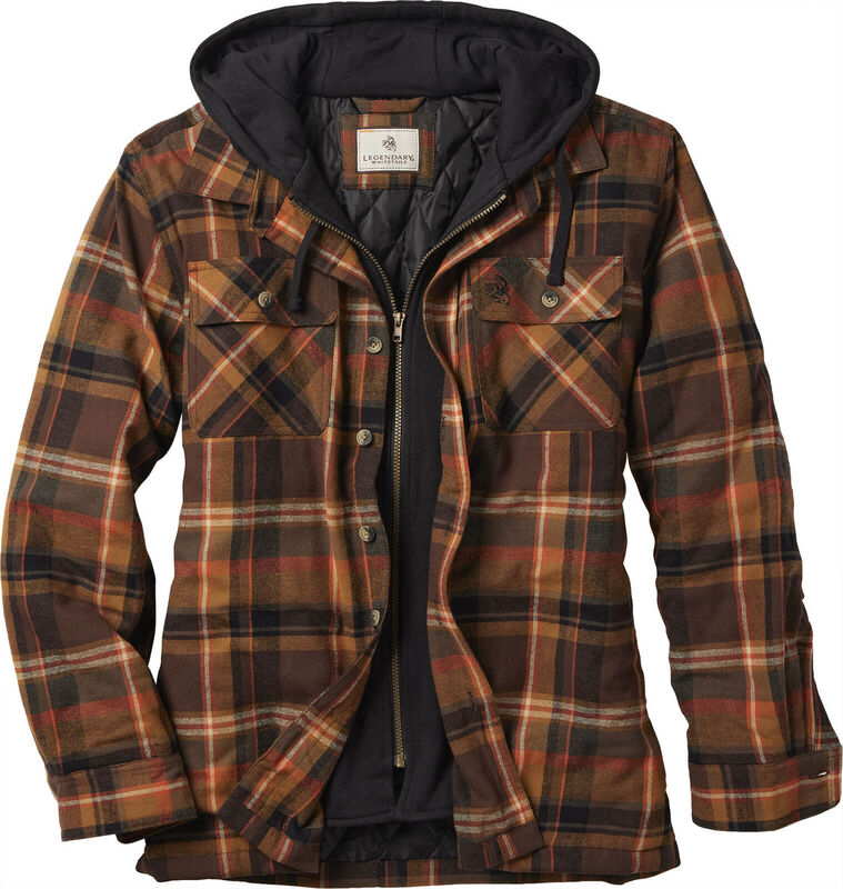 Men's Maplewood Hooded Flannel Shirt Jacket image number 0