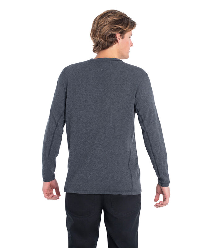 Men's Maverick Slub Henley Long Sleeve Shirt image number 3