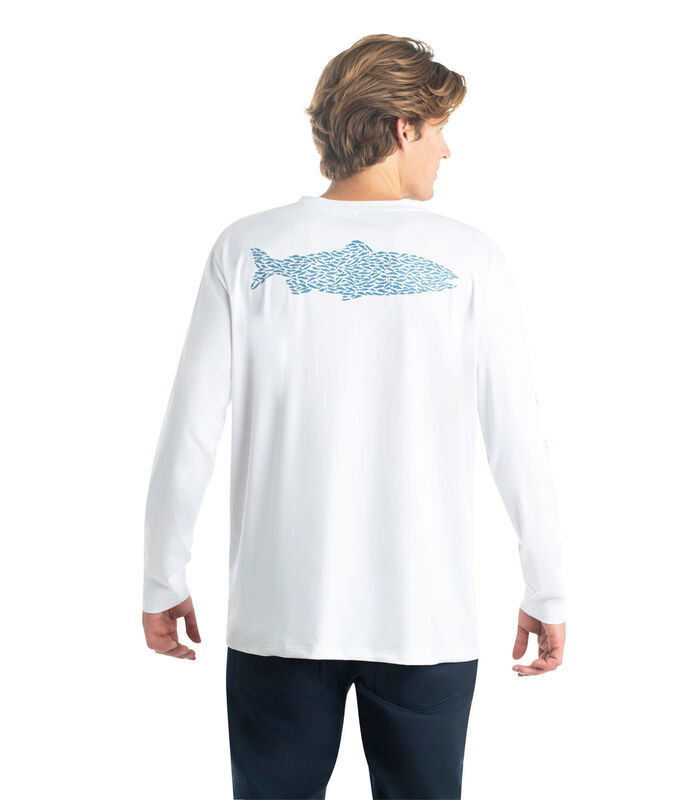Men's Dry Fit UPF Sun Protection Long Sleeve T-Shirt image number 3