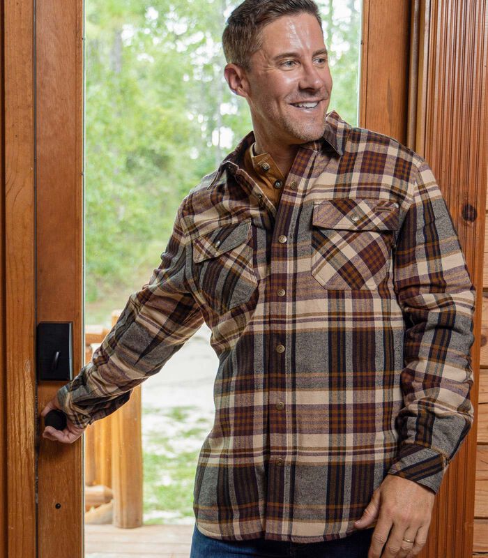 Men's Archer Thermal Lined Flannel Shirt Jacket image number 3