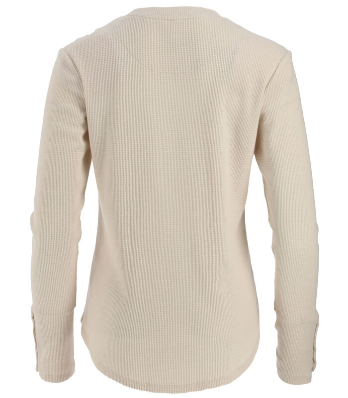 Women's Long Sleeve Waffle Knit Top image number 1