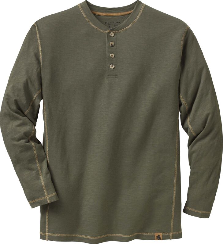 Men's Maverick Slub Henley Long Sleeve Shirt image number 0