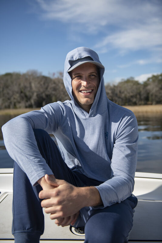 Men's UPF Sun Protected Hooded Long Sleeve T Shirt image number 2