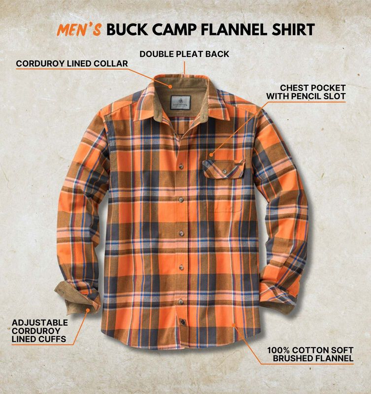 Men's Buck Camp Flannel Shirt image number 4