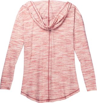 Women's Space Dye Knit V-Neck Pullover Hoodie